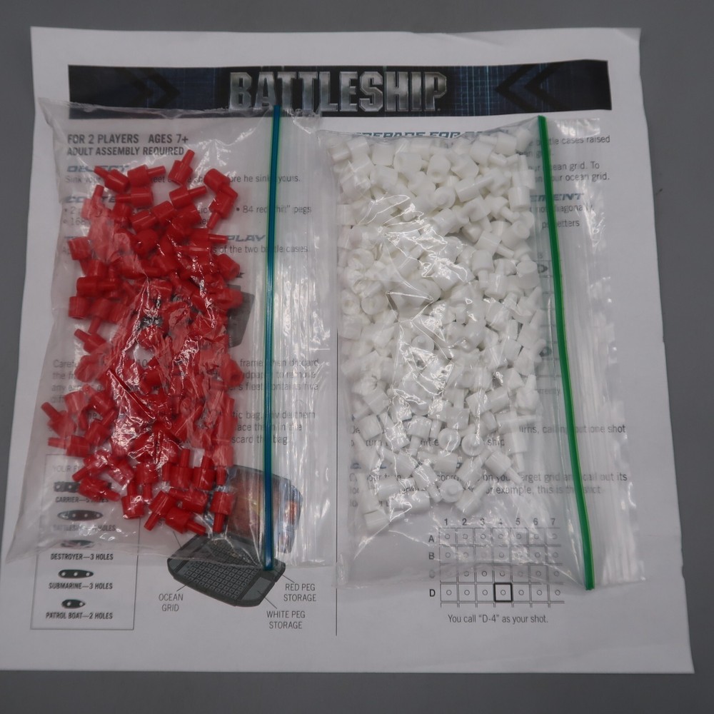 Milton Bradley Battleship Short Peg Replacement Parts