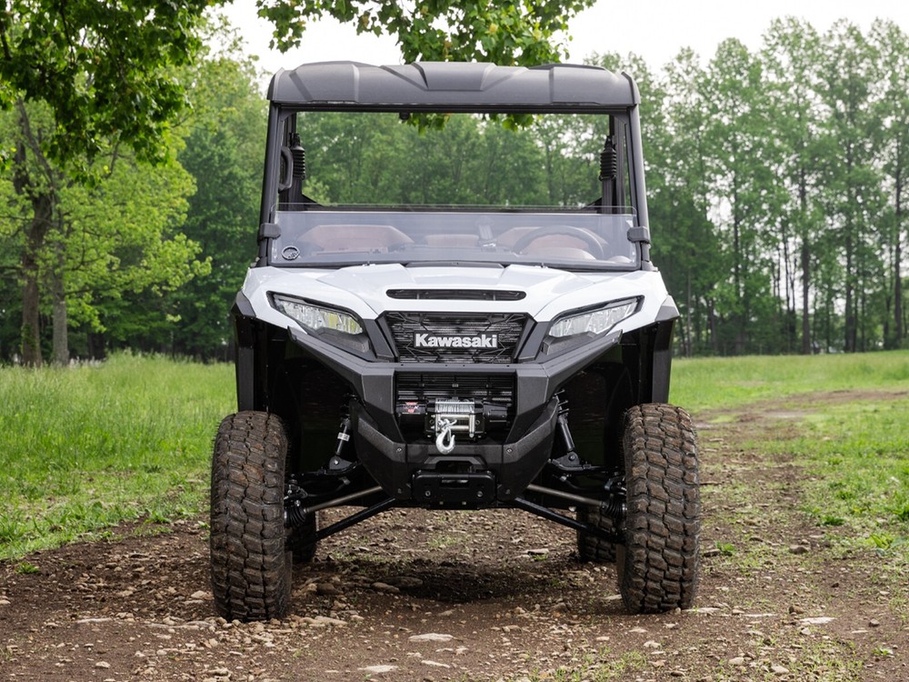SuperATV Scratch Resistant Half Windshield for Kawasaki Ridge/2024+