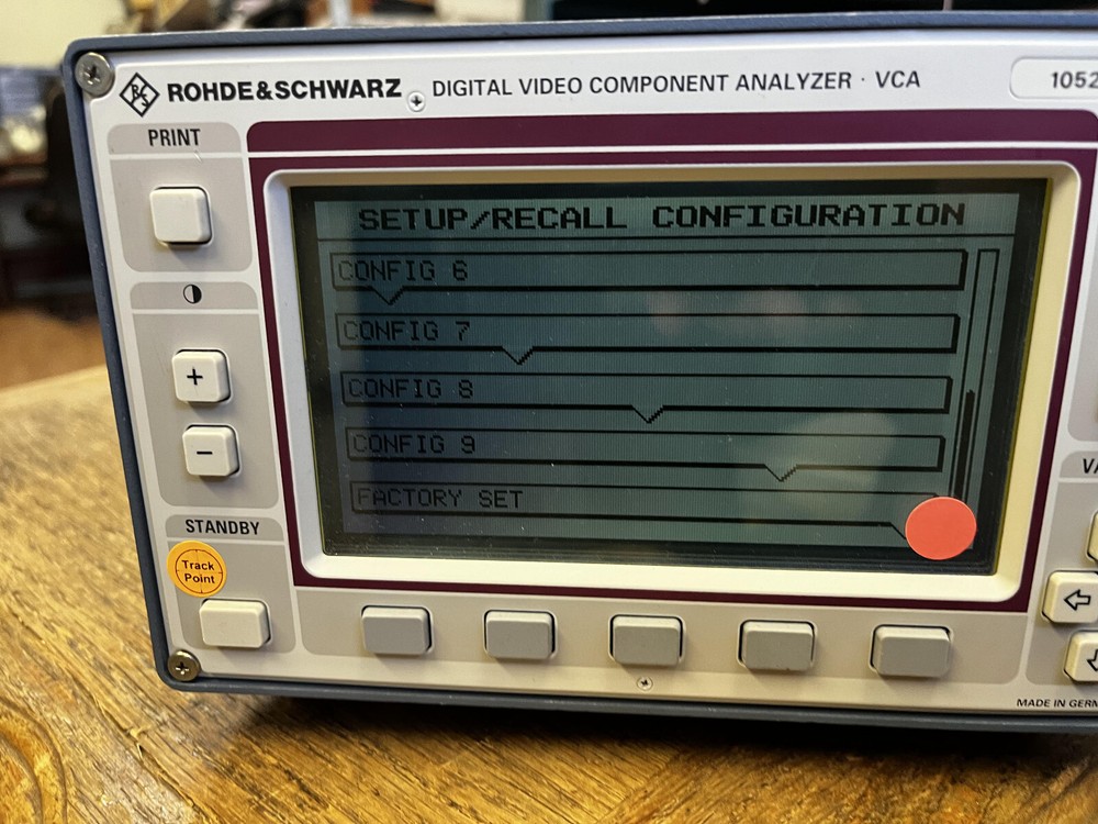 5dd Rohde&Schwarz VCA Digital Video Component Analyser