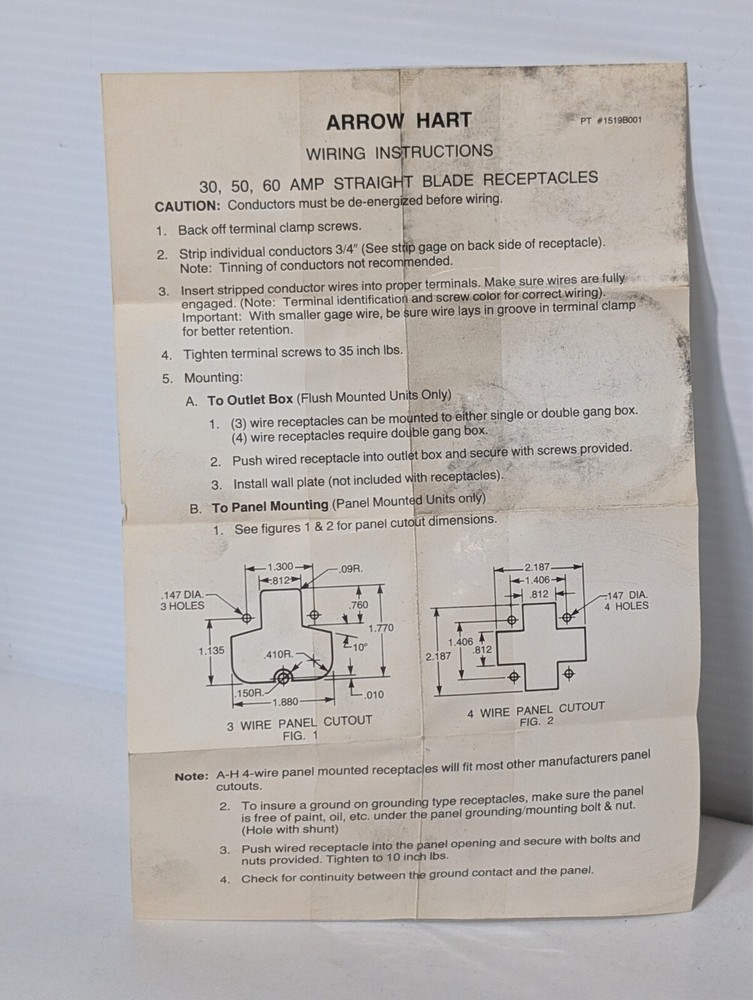 Arrow Hart 5716N Receptacle