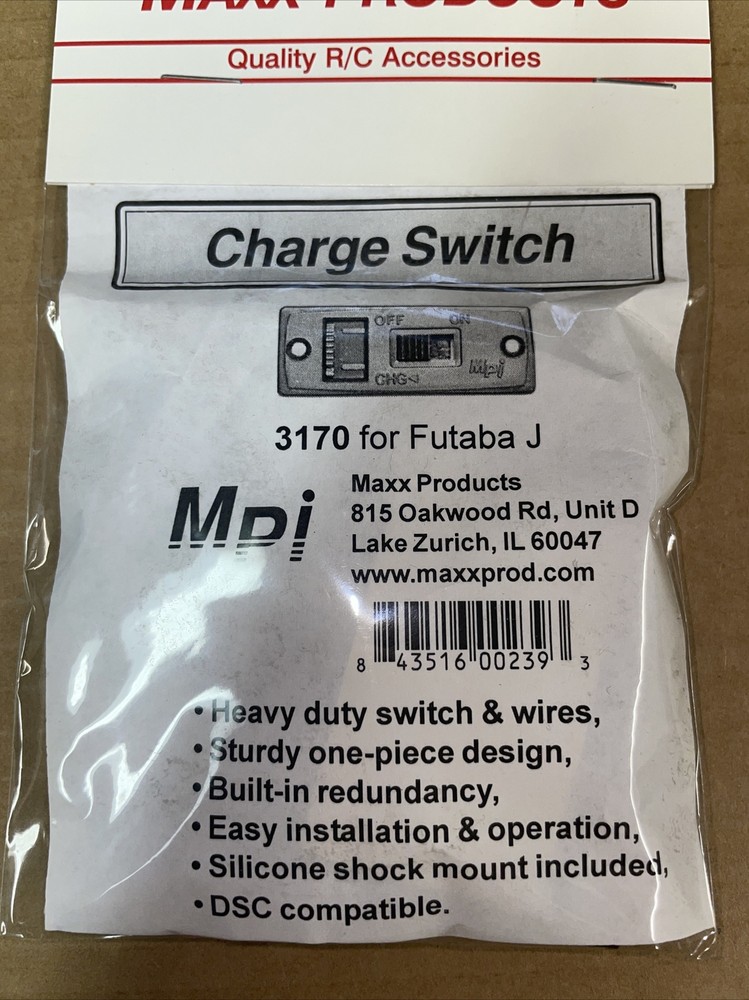 MPI Maxx 3170 Futaba J Charge Switch •