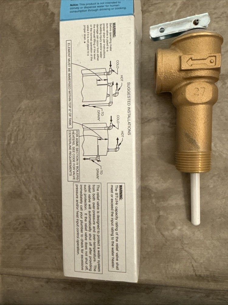 Cash Acme 3/4" NCLX-5LX Domestic T&P Relief Valve 19783-0150