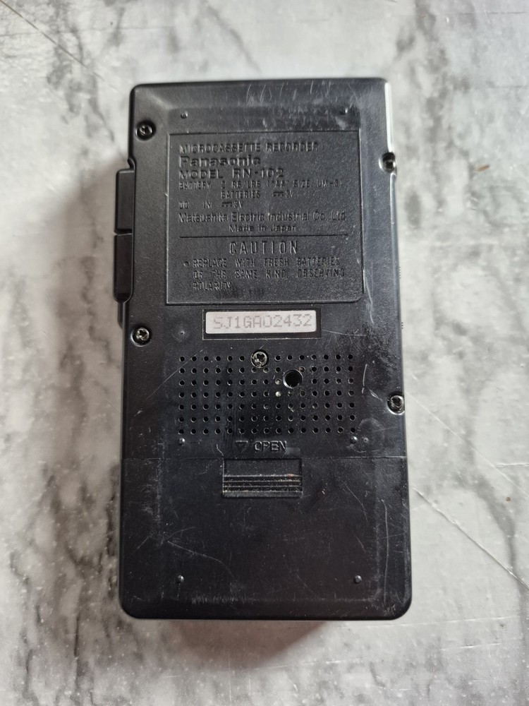 Panasonic RN-102 Fast Playback 2-Speed Microcassette Recorder Fully Tested
