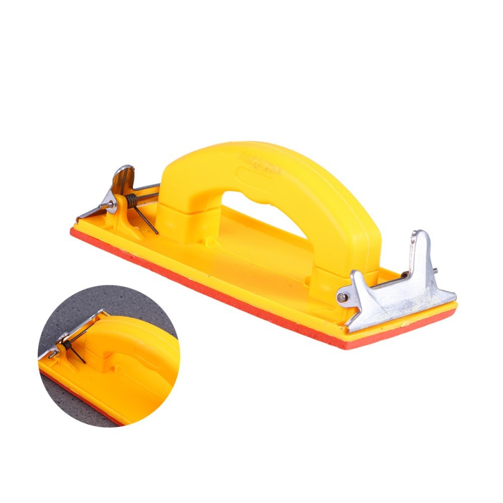 Decking Sanding Tool Mini Hand Block Sandpaper Holder for Wall with Handle