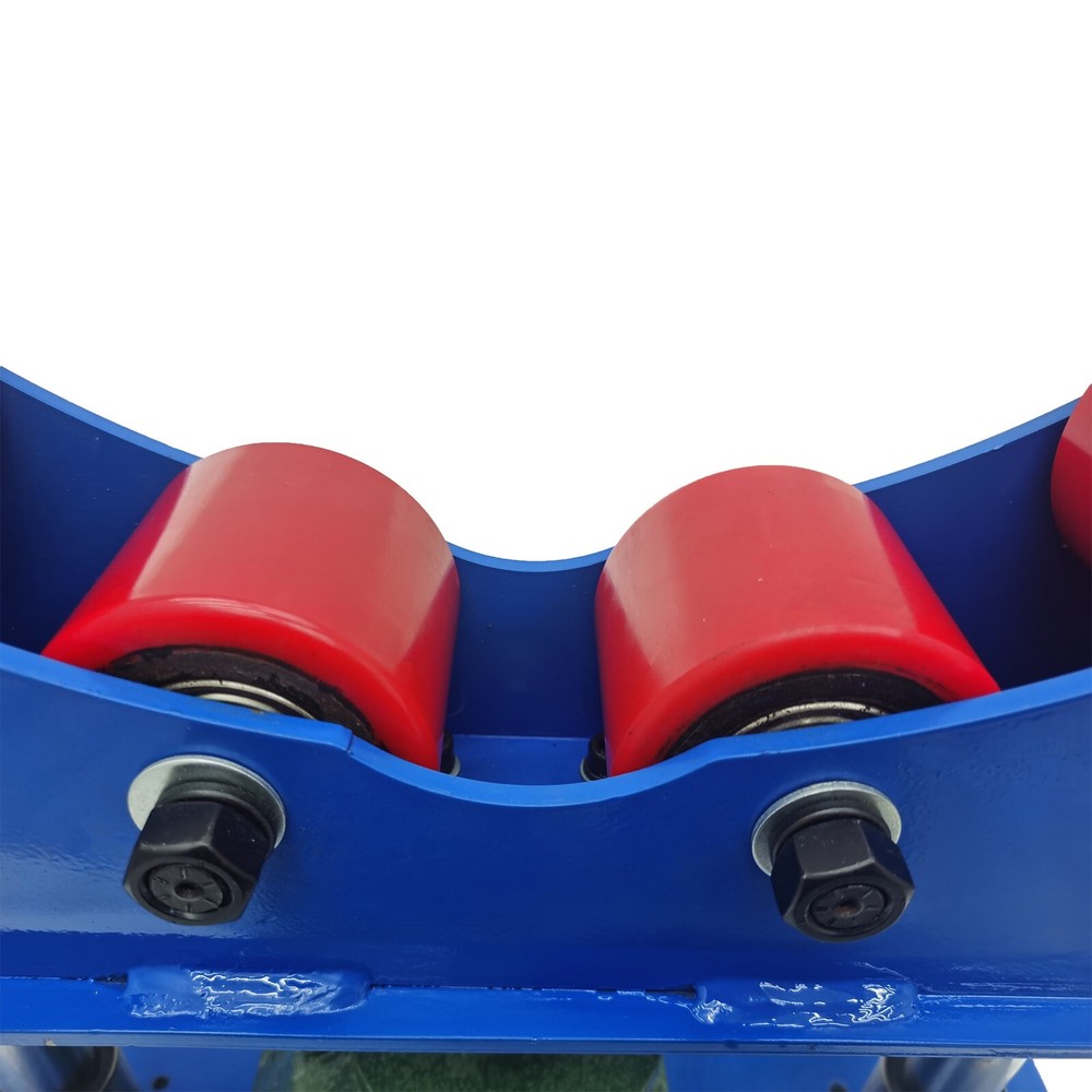 2-Pcs 1100Lbs Capacity Manual Roller Accurate Rolling Support Frame for Welding