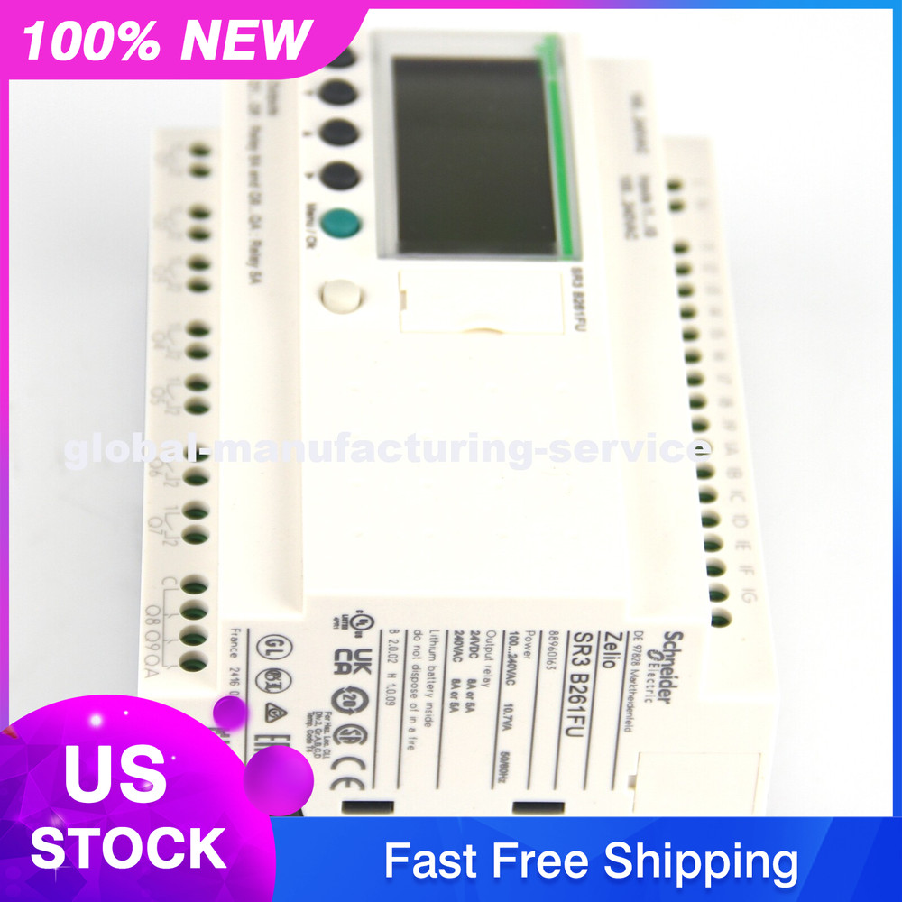 NEW Schneider SR3B261FU Relay Electric Extendable Modular PLC