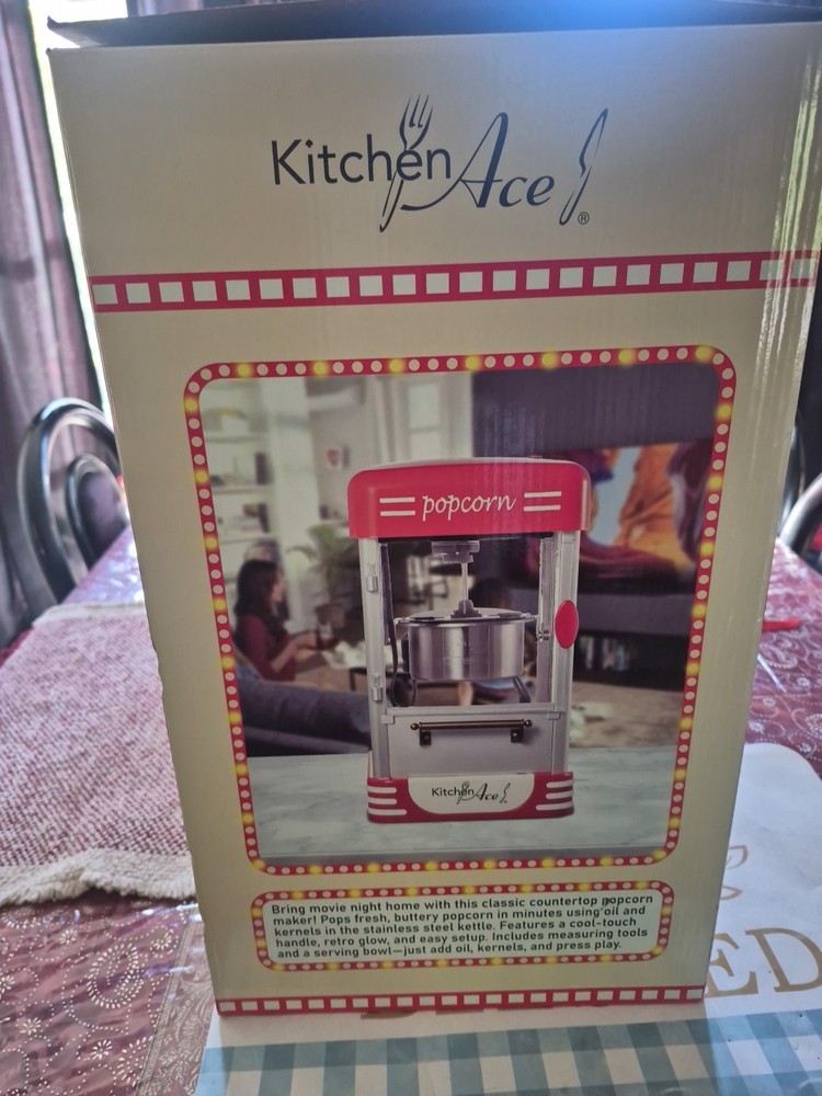 Kitchen Ace Tabletop Kettle Corn Maker New