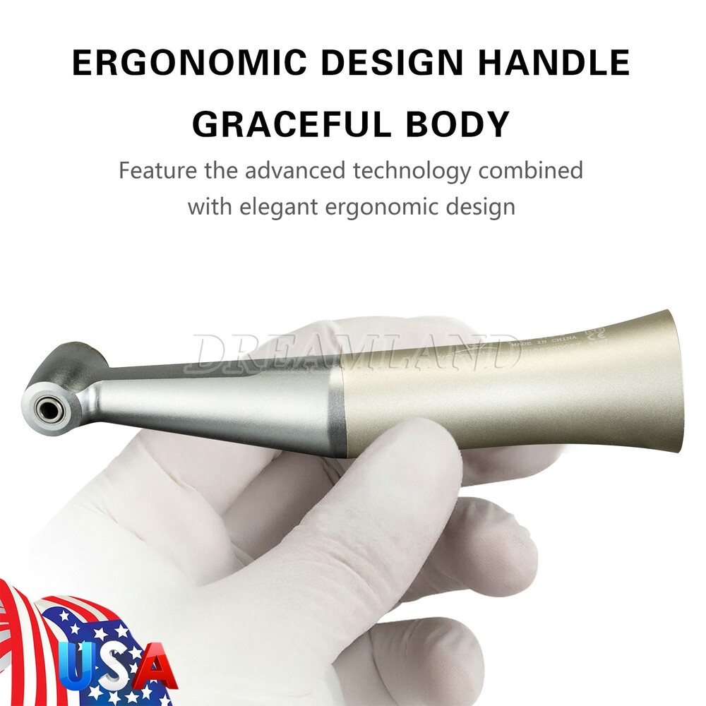 Dental Slow Low Speed Handpiece Contra Angle Push Button