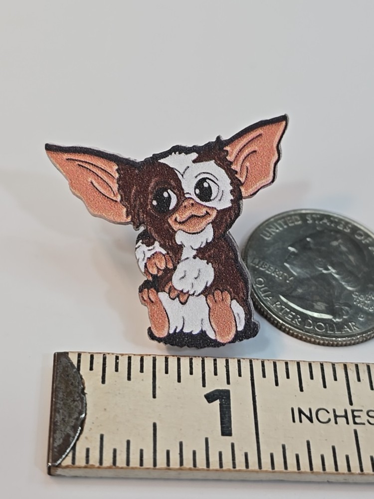 Gizmo Gremlin Lapel Pin Hard Flat Plastic