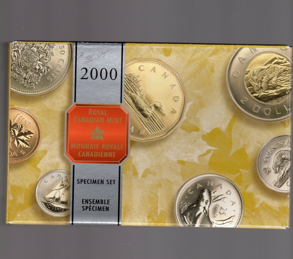 2000 Specimen set, all in original packaging and COA