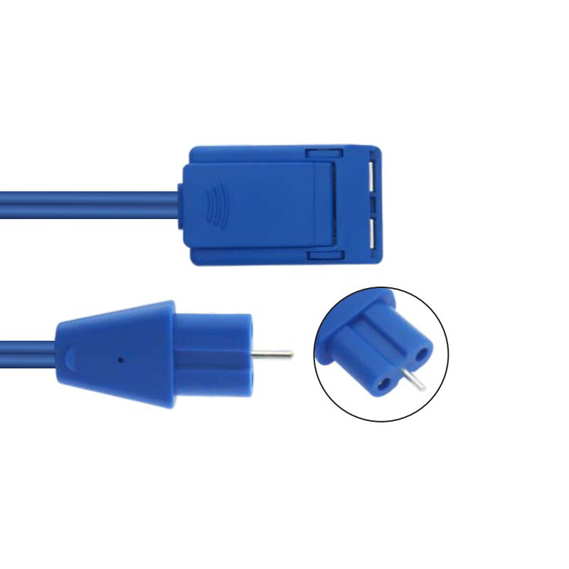 2PC Patient Return Electrode REM American plug Negative Plate Connecting Cable