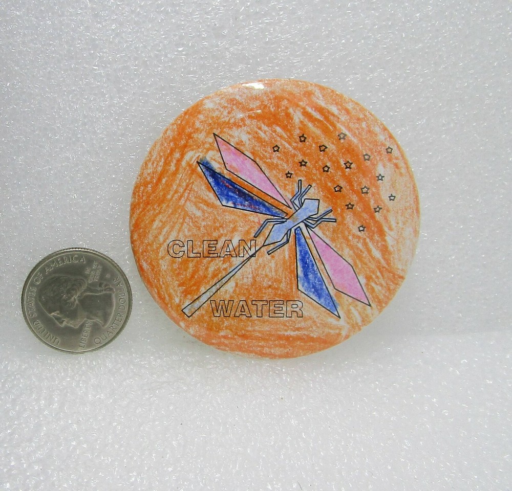 Clean Water Button Pin