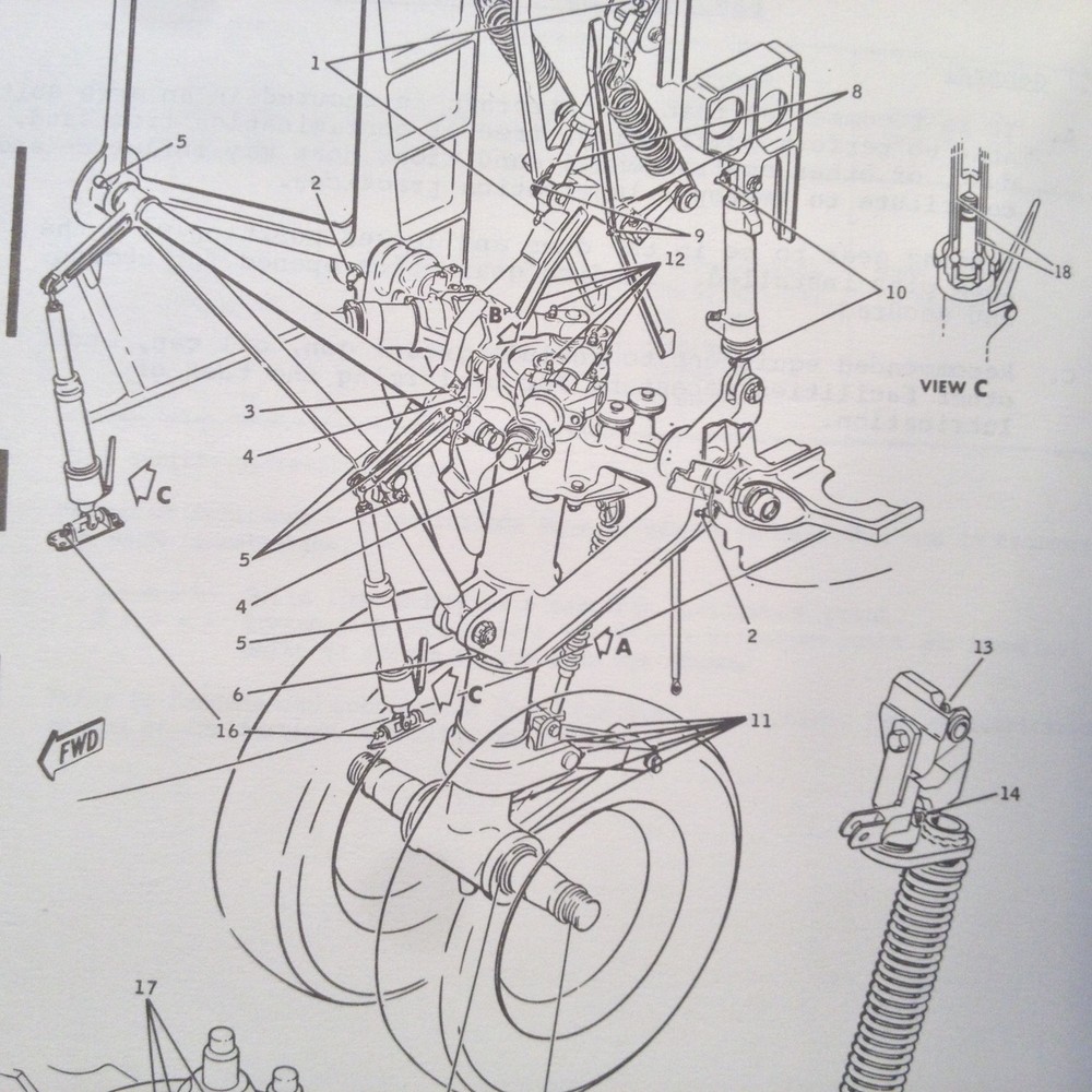 DC9-10 Maintenance & Engineering Zones, Stations, Lubrication Doors Booklet