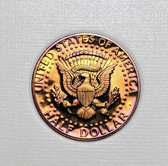 TONED 1981 S KENNEDY HALF DOLLAR PROOF UNC #C3107