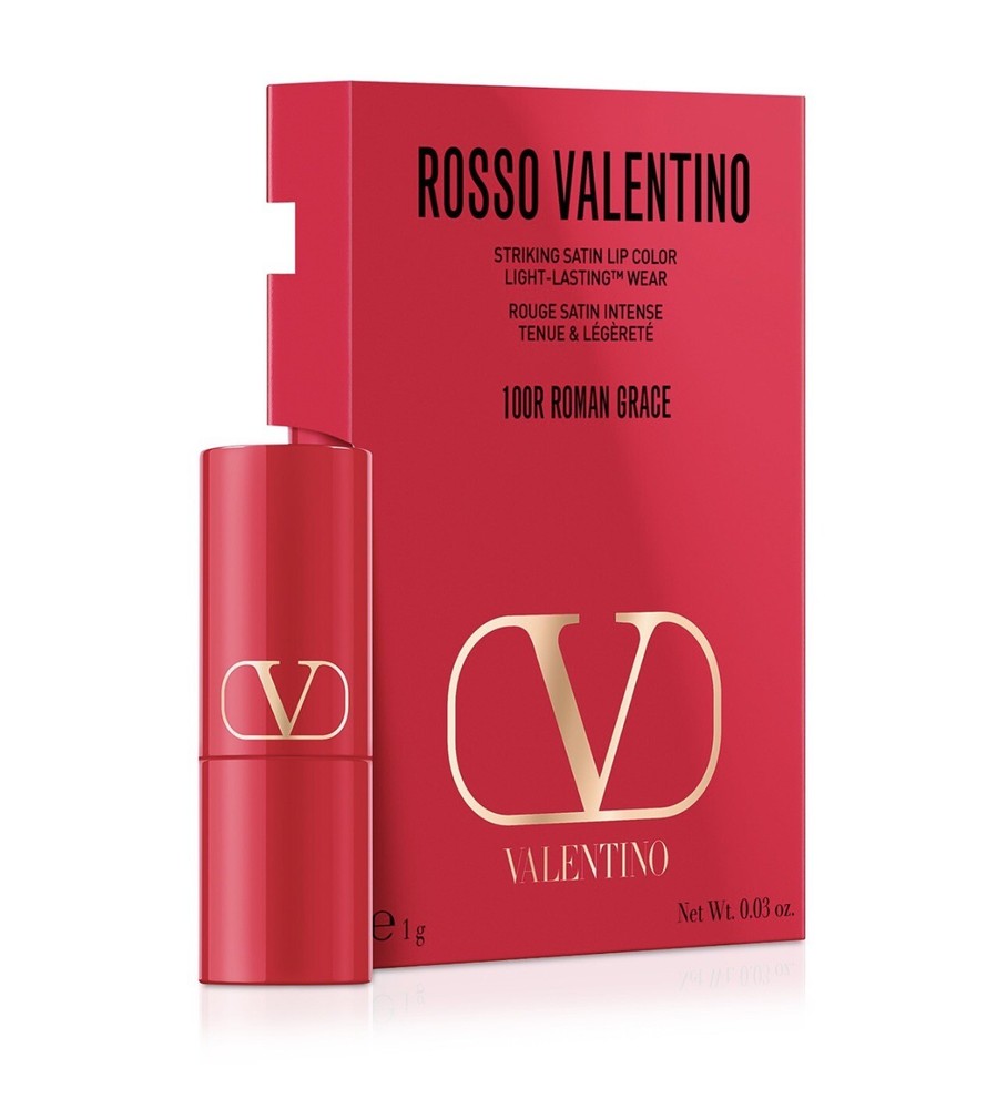 Valentino Lipstick 100R Foundation Face Base 3-Pc Sample Set
