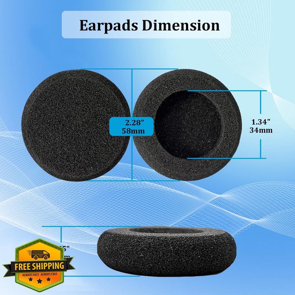 Ear Pads Replacement for VXI BlueParrott B250-XTS Headset 4 Pack