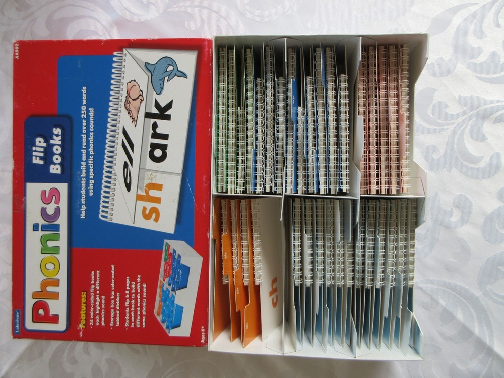 Lakeshore Phonics Color-Coded Flip Books - Grades 1-2 - EUC, COMPLETE