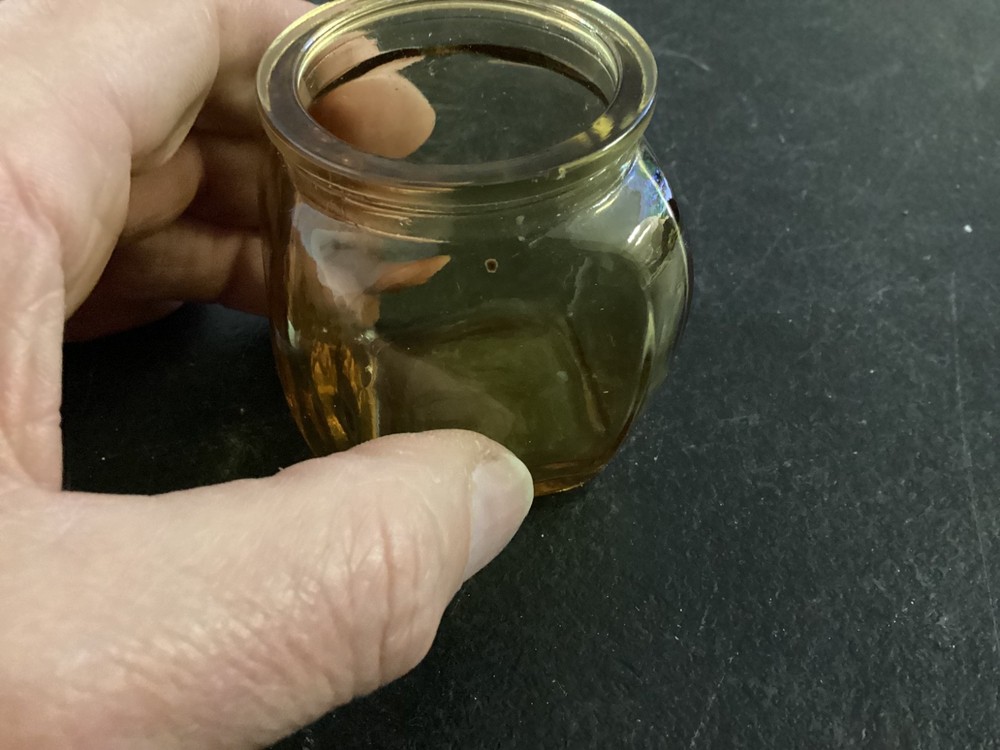 Small Amber Glass Bottle