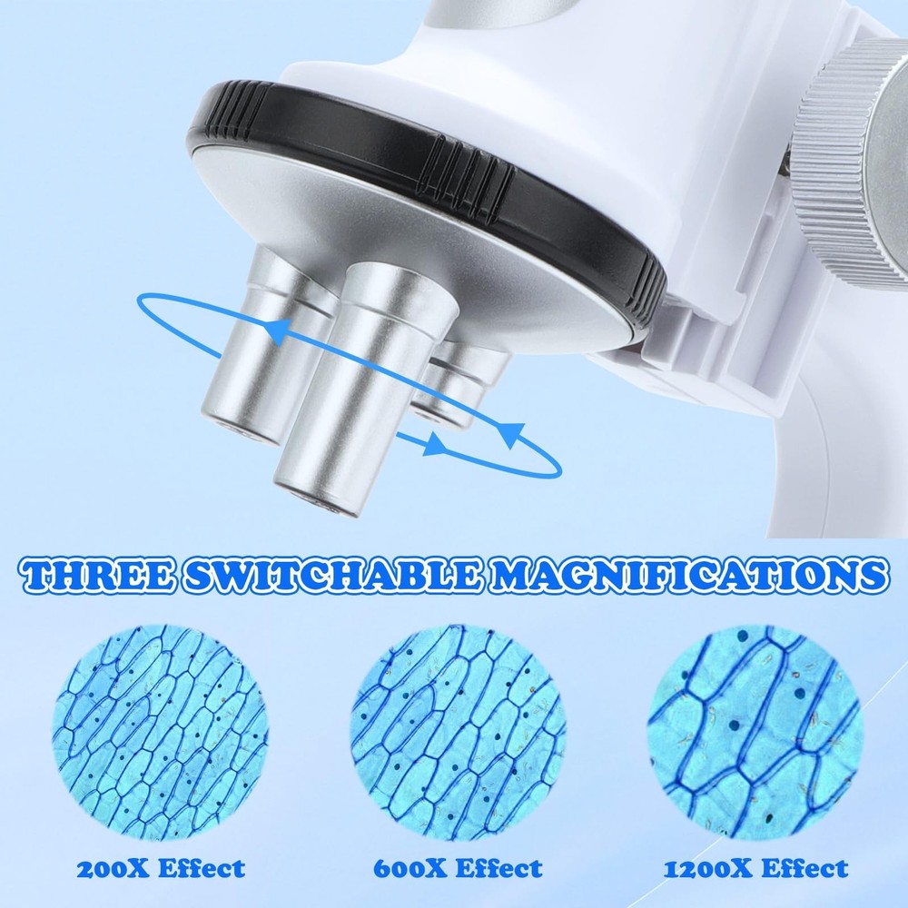 Kids Desktop Scientific Microscope Set Science Kits Science Microscope Toy