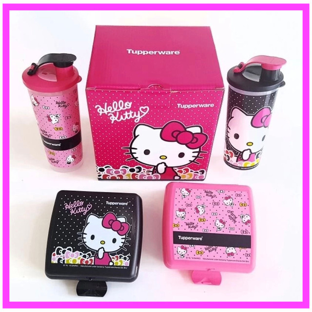 TUPPERWARE HELLO KITTY LUNCH SET LIMITED EDITION