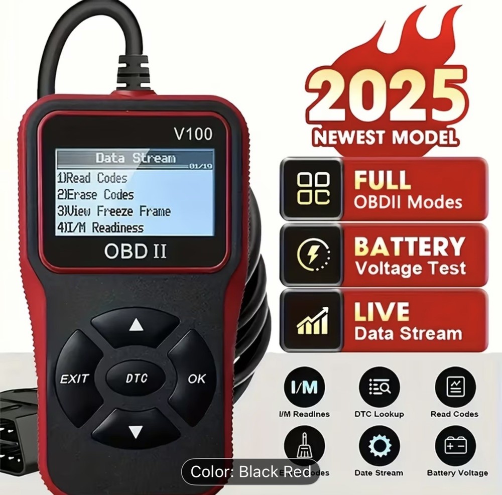 V100 OBD2 Scanner Code Reader Check Engine Light Diagnostic Tool Cars & Trucks