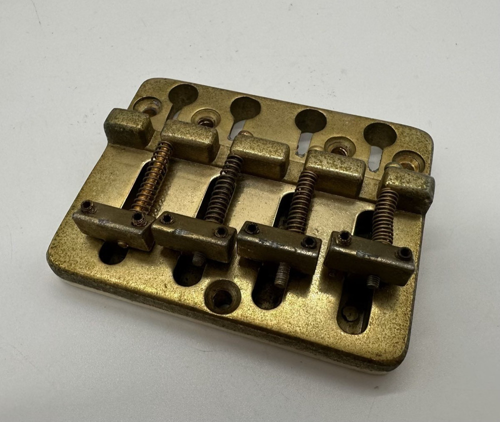 Vintage AriaPro2 Solid Brass Gold bridge