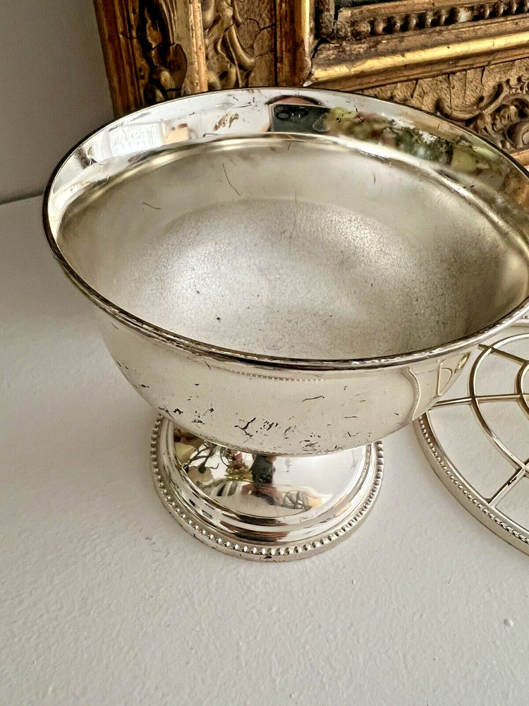 Vintage Rose Bowl Silver Plated Made In England