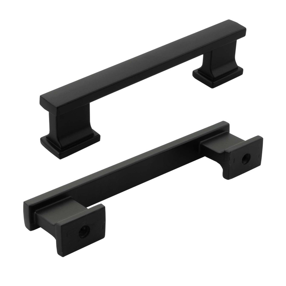 Solid Metal Matte Black Cabinet Pulls Knobs Handles Kitchen Bath Drawer Hardware
