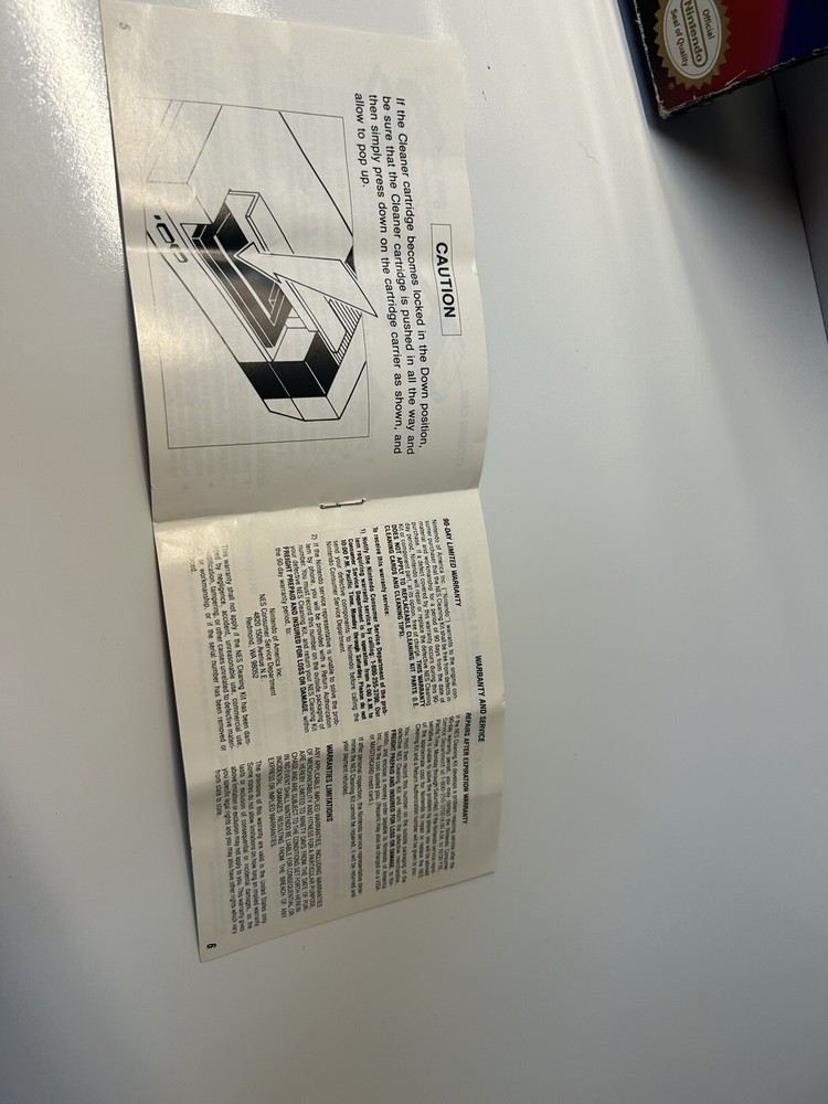 Vintage Nintendo NES Cleaning Kit Original