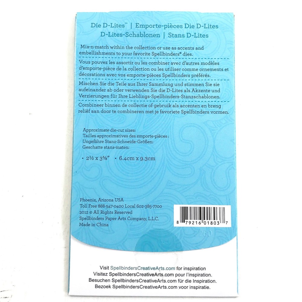Spellbinders Thinlits Die WINDOW TWO S2-016 Die D-Lites Cardmaking Scrapbooking