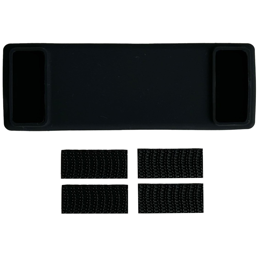 Silicone Skin for the New Rectangular EZ Pass with Interlocking Strips Black