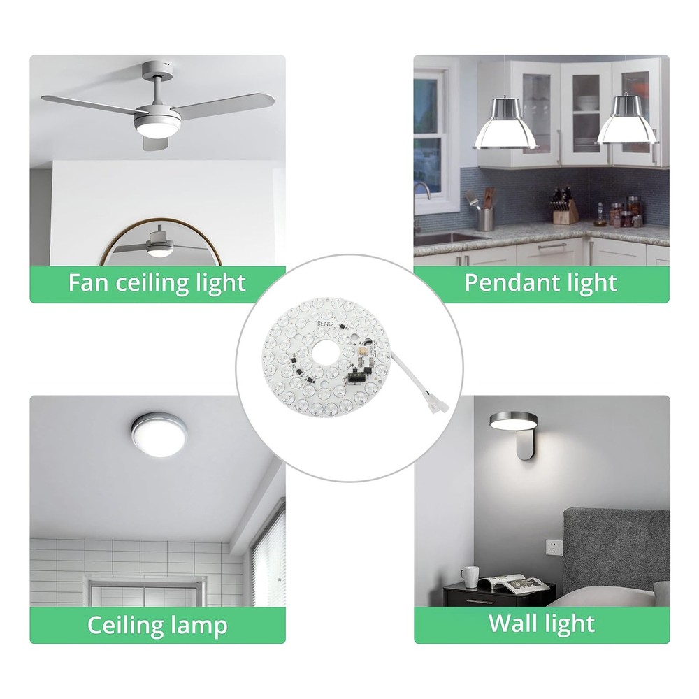 Dimmable LED Ceiling Fan Light Panel For Home Decoration Excellent