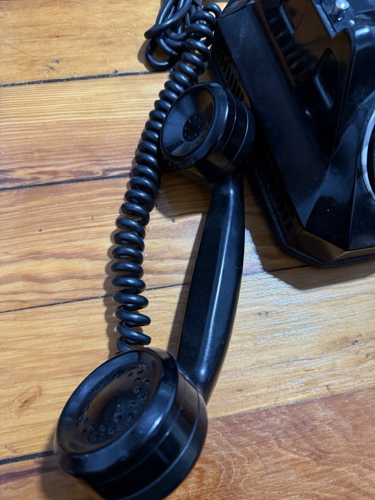 Rotary Phone Black Vintage Unknown Working Condition
