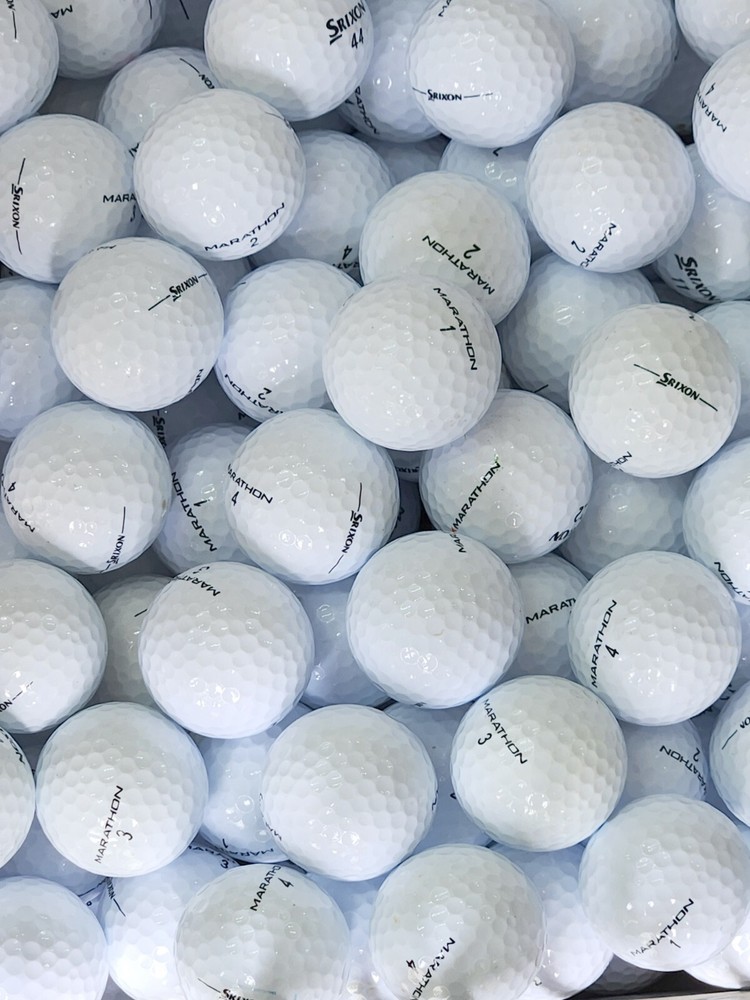 100 Premium AAA White Srixon Marathon Used Golf Balls