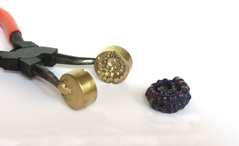 Ammonite Lampwork Press Mashers - Lampwork Tool