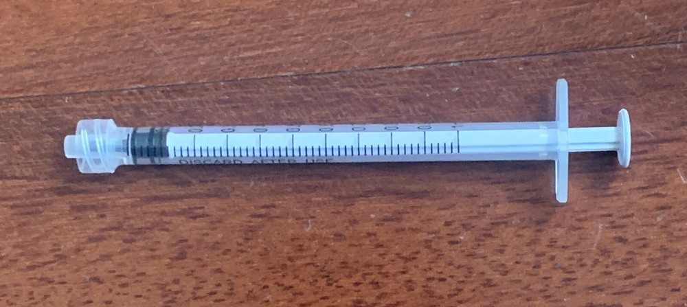 Luer-Lock Syringes without needles Disposable, Transparent, 100pcs, 1mL