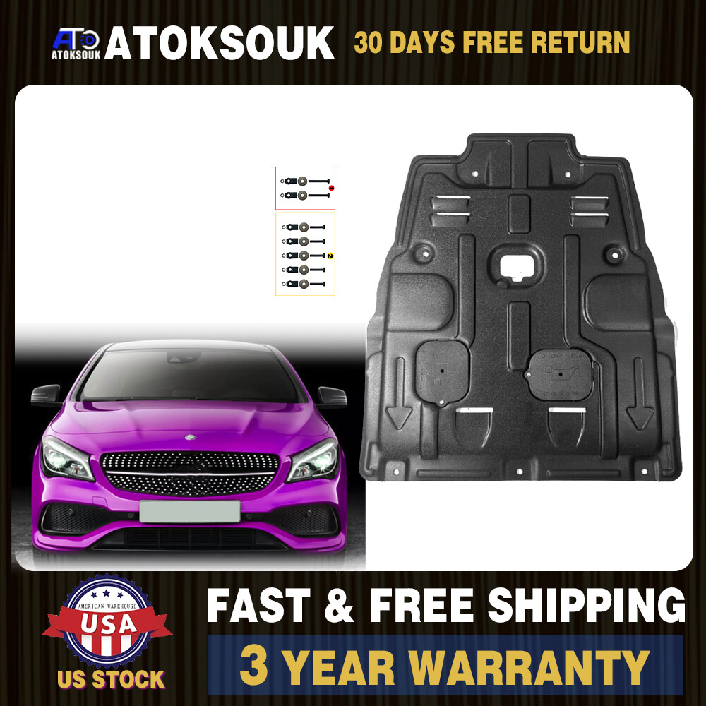 For 2014-2019 Mercedes CLA250 Engine Under Cover Front Splash Shields
