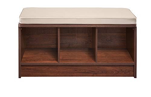 1309 3-Cube Storage Bench Dark Cherry