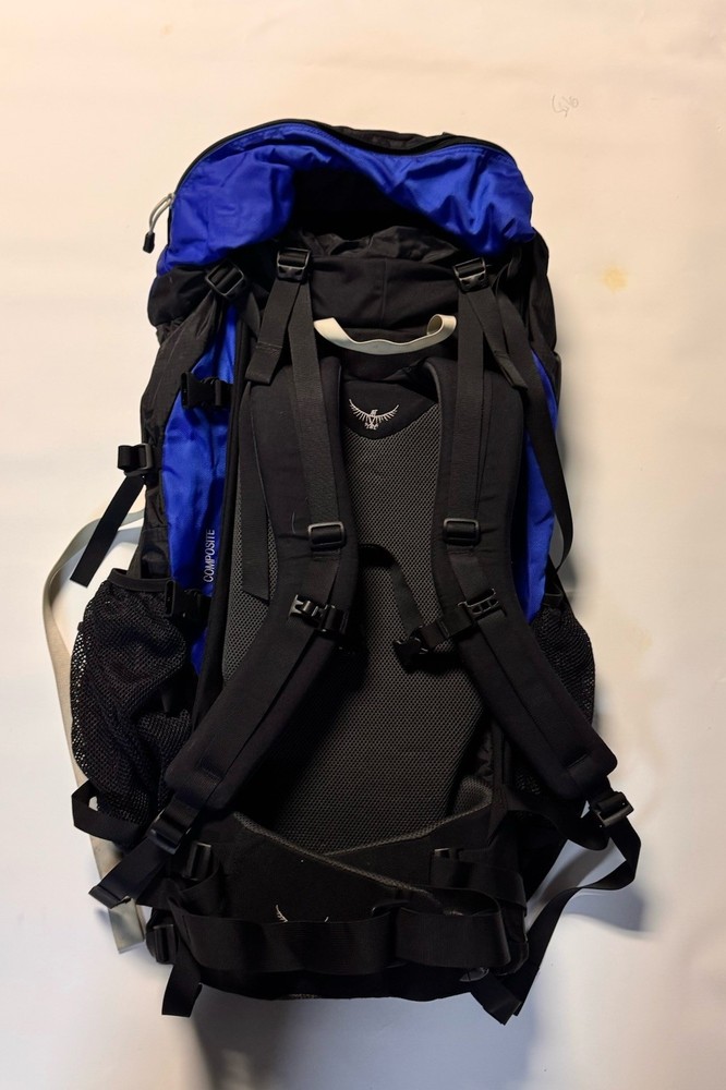 VTG RARE Osprey Aether 90 Hiking Backpack Frame Black & Blue With Large Frame