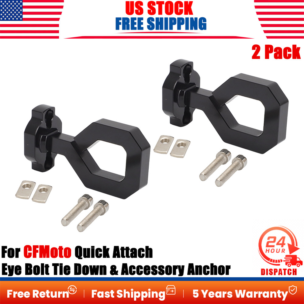 For CFMoto Quick Attach ATV & UTV – 2 Pack Eye Bolt Tie Down & Accessory Anchor