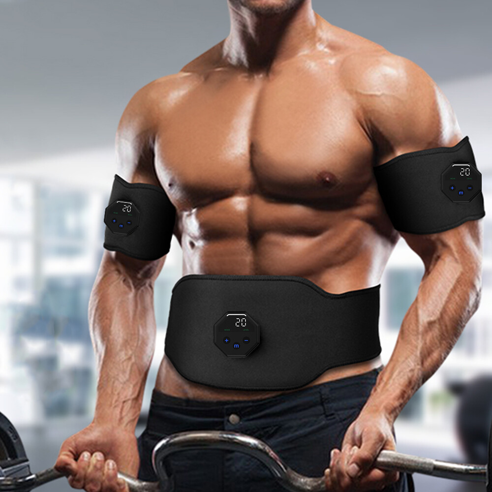 ABS Stimulator - EMS Muscle Stimulator Ab Machine Portable Abdominal Belt
