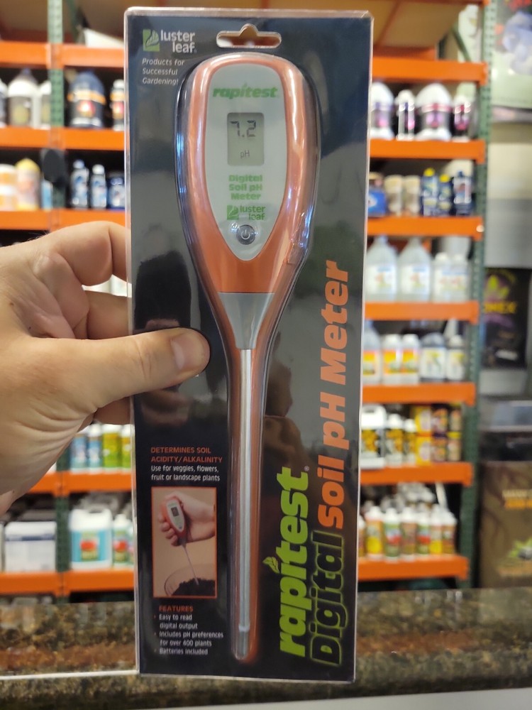 Luster Leaf Rapitest Digital Soil pH Meter No. 1845 for Soil Acidity/Alkalinity