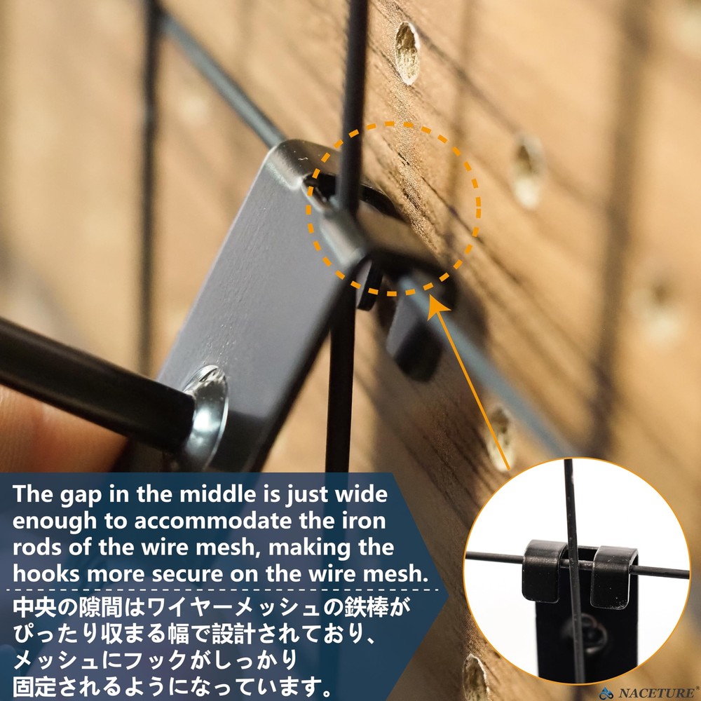 Double Gridwall Hooks- 24 Pcs Display Hooks for Grid Wall Panel- Grid Wall Ho...