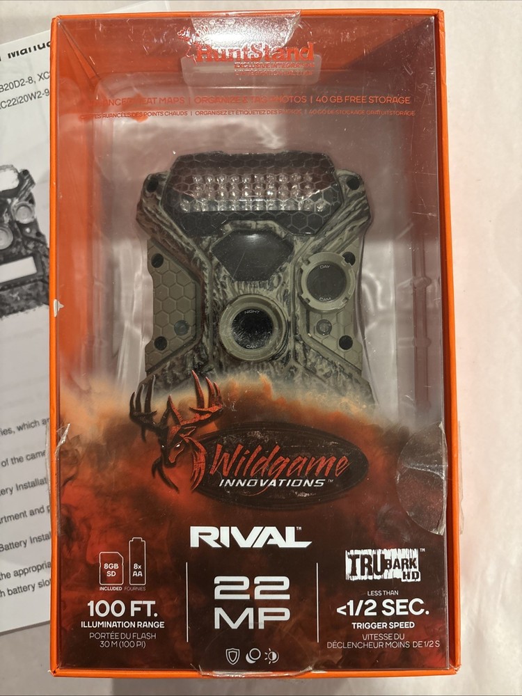 WILDGAME INNOVATIONS 22MP 100 Ft Illumination Range 1/2 Sec Trigger Speed.