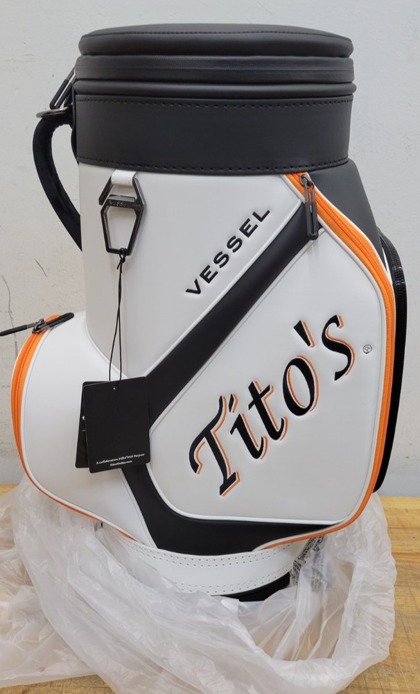 Tito's Vodka X VESSEL Golf Den Caddy Cooler Caddy - NEW
