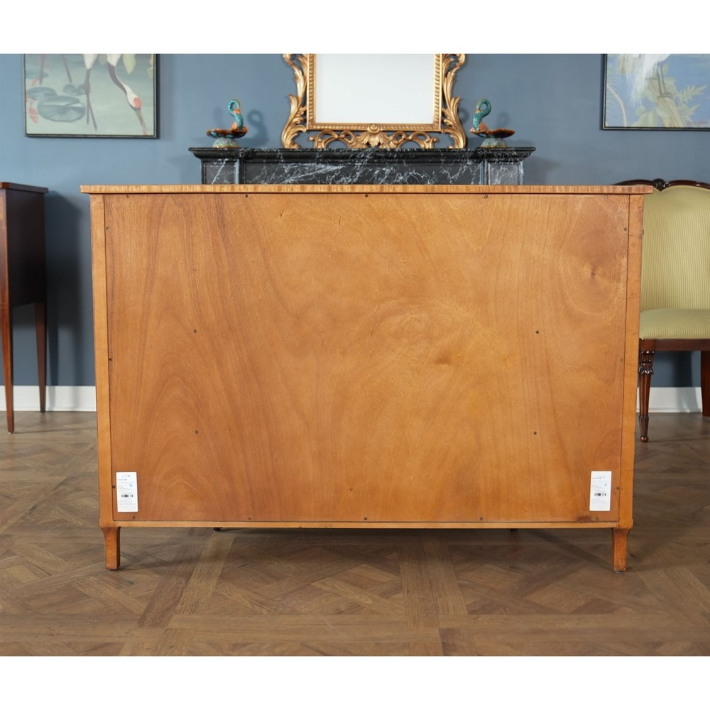 NC493075, Jonathan Charles Demi Lune Walnut Sideboard