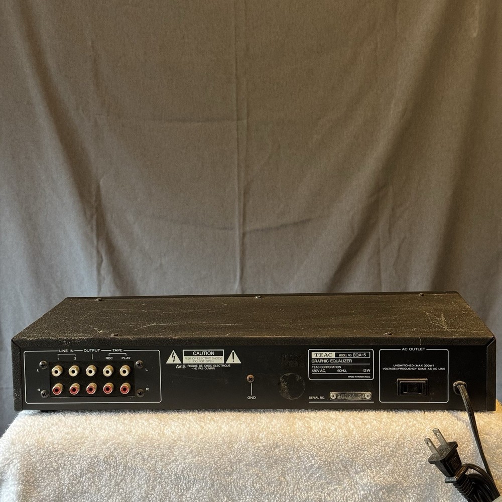 Vintage Teac EQA-5 10 Band Graphic Equalizer - Working, Has Issues