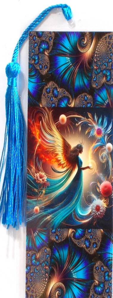 BUTTERFLY FAIRY PIXIE/FLOWERS/UNIQUE EXQUISITE LAMINATED BOOKMAKER
