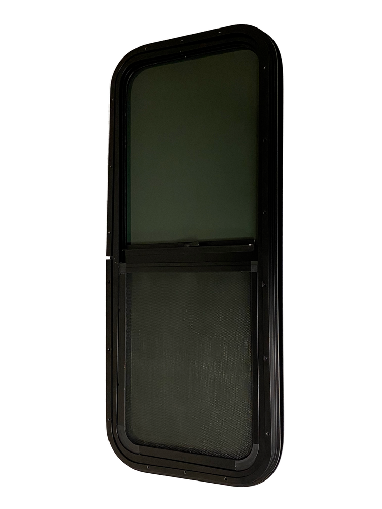 18" Width X 40" Height Vertical Slider RV Window Cargo Trailer W/ Screen