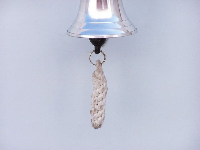 Chrome Hanging Harbor Bell 4"